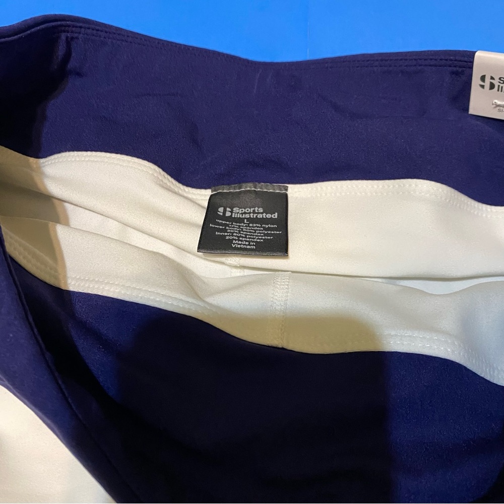15. NWT! Sports Illustrated blue & white skirts size large - Picture 4 of 7